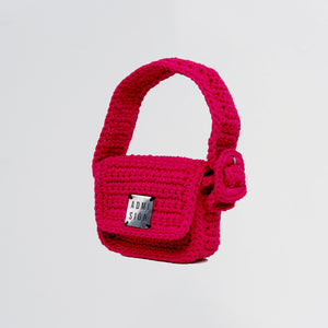 Micro Brick Bag in Magenta