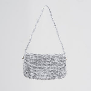 SILVER MARBLE BAG