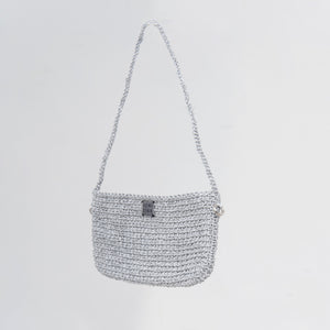 SILVER MARBLE BAG