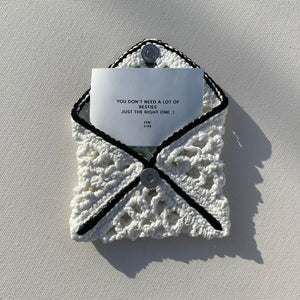 Letter Card Holder - White