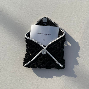 Letter Card Holder - Black